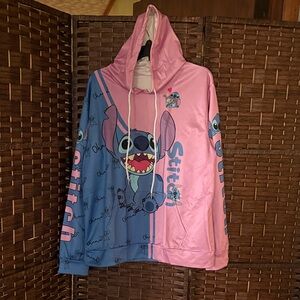 Women’s Stitch Hoodie - Pink and Blue